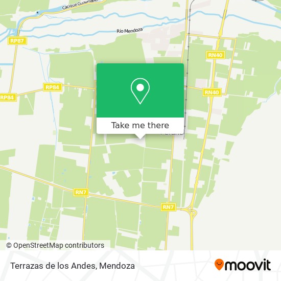 Mapa de Terrazas de los Andes