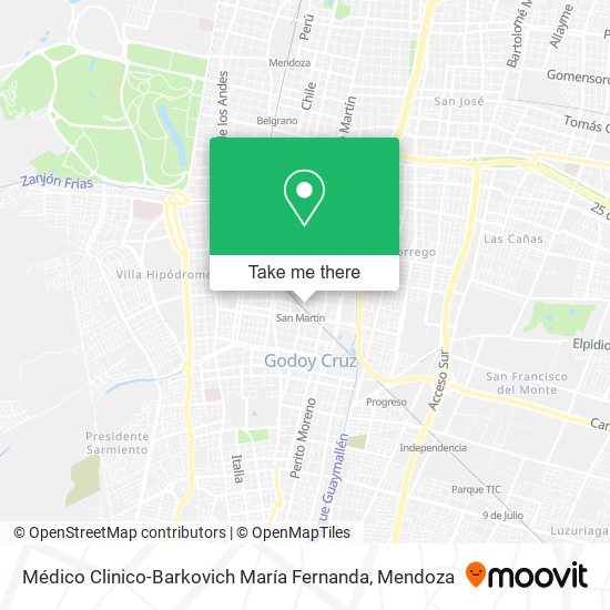 Médico Clinico-Barkovich María Fernanda map