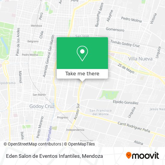 Eden Salon de Eventos Infantiles map