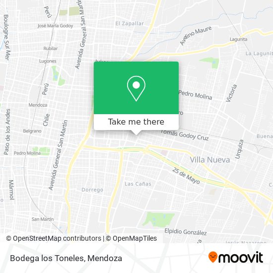 Bodega los Toneles map