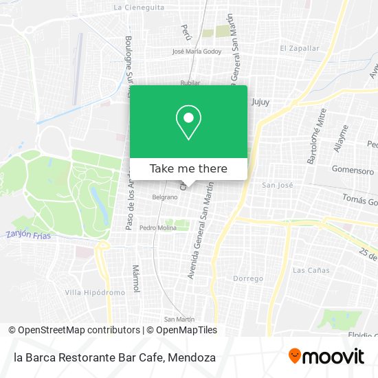 la Barca Restorante Bar Cafe map