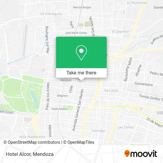 Hotel Alcor map