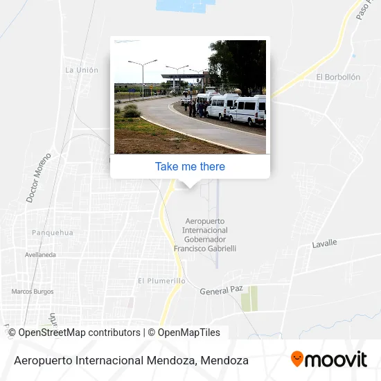 Mapa de Aeropuerto Internacional Mendoza