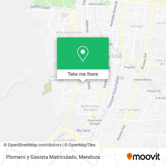 Plomero y Gasista Matriculado map