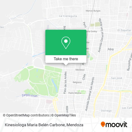 Kinesiologa Maria Belén Carbone map