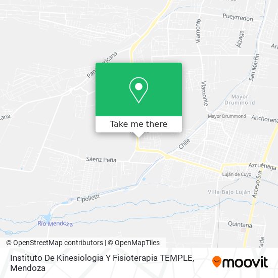 Mapa de Instituto De Kinesiologia Y Fisioterapia TEMPLE