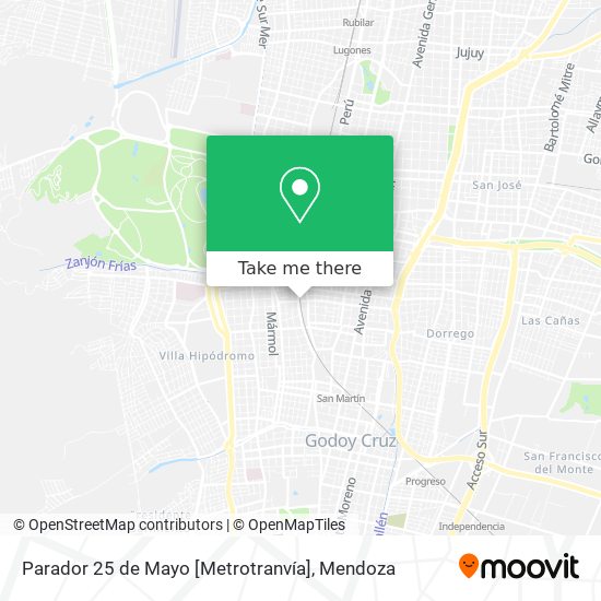 Parador 25 de Mayo [Metrotranvía] map