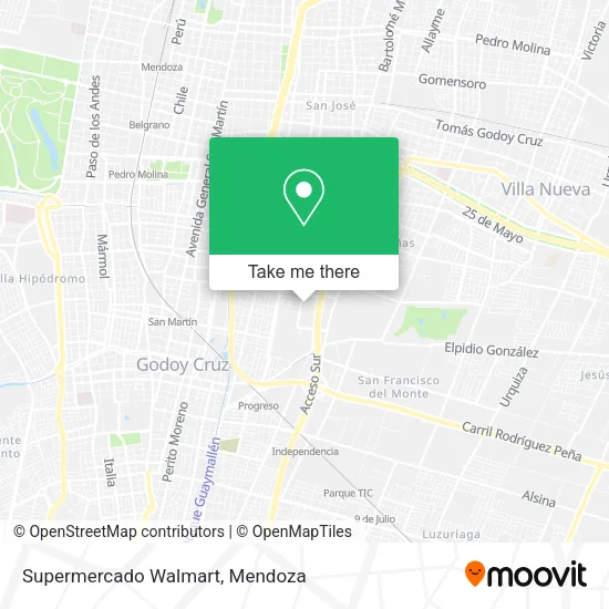 Supermercado Walmart map