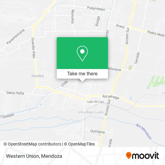 Mapa de Western Union