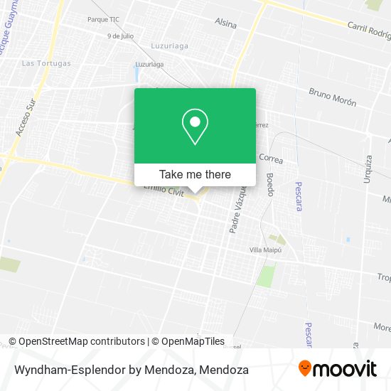 Wyndham-Esplendor by Mendoza map