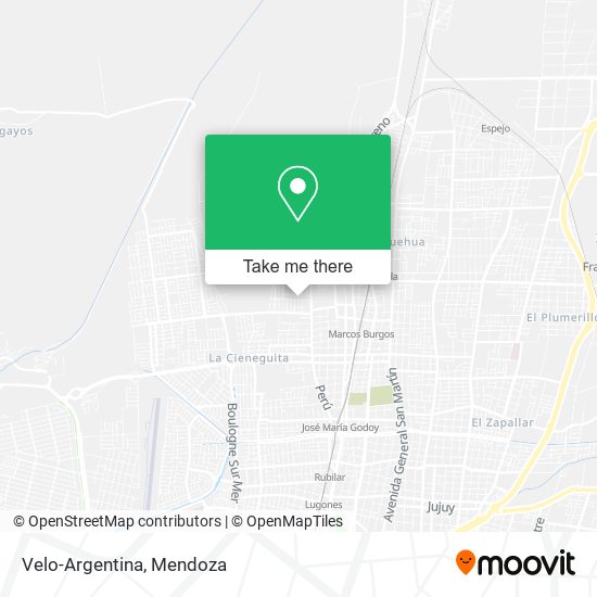 Mapa de Velo-Argentina