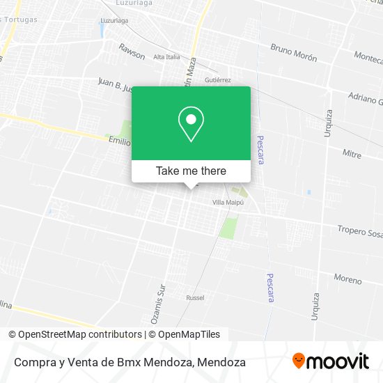 Mapa de Compra y Venta de Bmx Mendoza