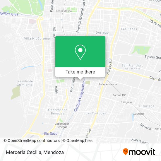 Mercería Cecilia map