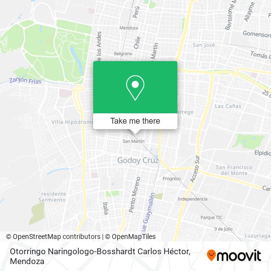 Otorringo Naringologo-Bosshardt Carlos Héctor map