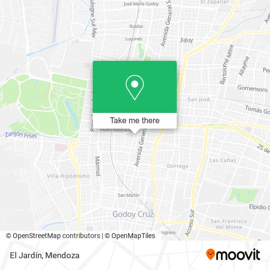 Mapa de El Jardín