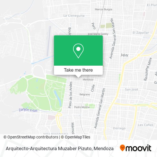 Arquitecto-Arquitectura Muzaber Pizuto map