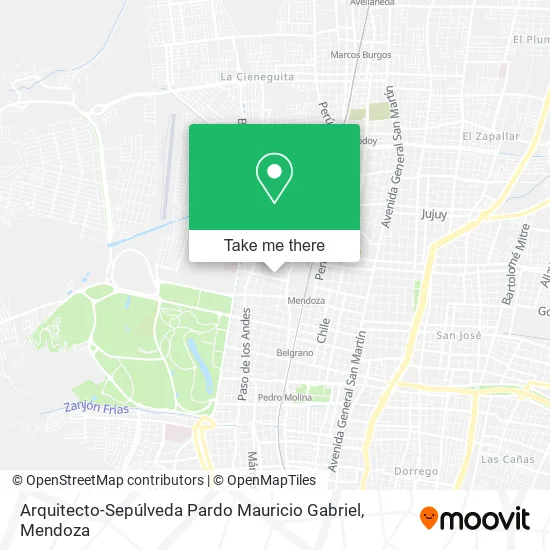 Mapa de Arquitecto-Sepúlveda Pardo Mauricio Gabriel