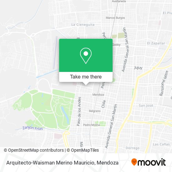 Mapa de Arquitecto-Waisman Merino Mauricio