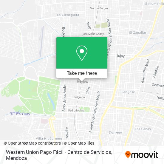 Western Union Pago Fácil - Centro de Servicios map