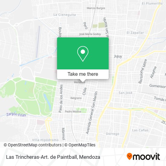 Las Trincheras-Art. de Paintball map