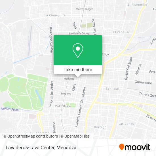 Mapa de Lavaderos-Lava Center