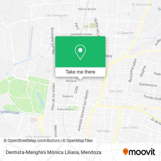 Dentista-Menghini Mónica Liliana map