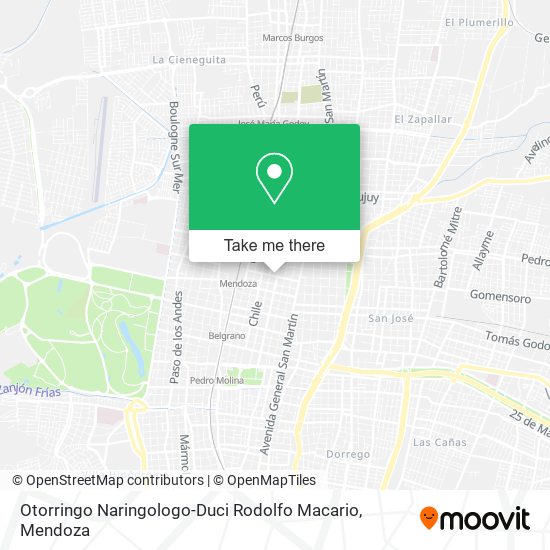 Otorringo Naringologo-Duci Rodolfo Macario map