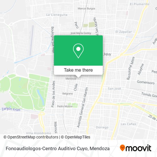 Fonoaudiologos-Centro Auditivo Cuyo map