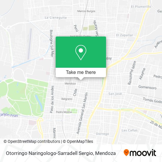 Mapa de Otorringo Naringologo-Sarradell Sergio