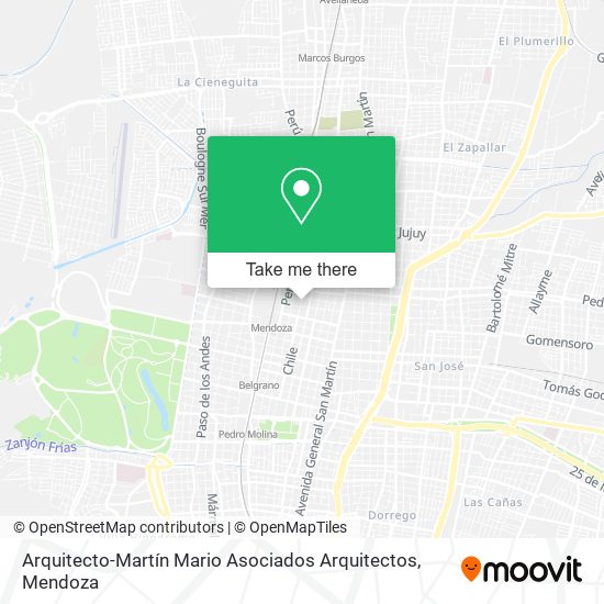 Mapa de Arquitecto-Martín Mario Asociados Arquitectos