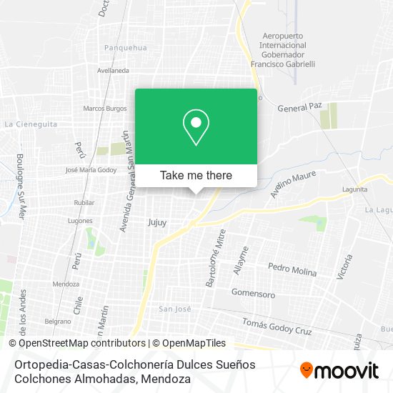 Ortopedia-Casas-Colchonería Dulces Sueños Colchones Almohadas map