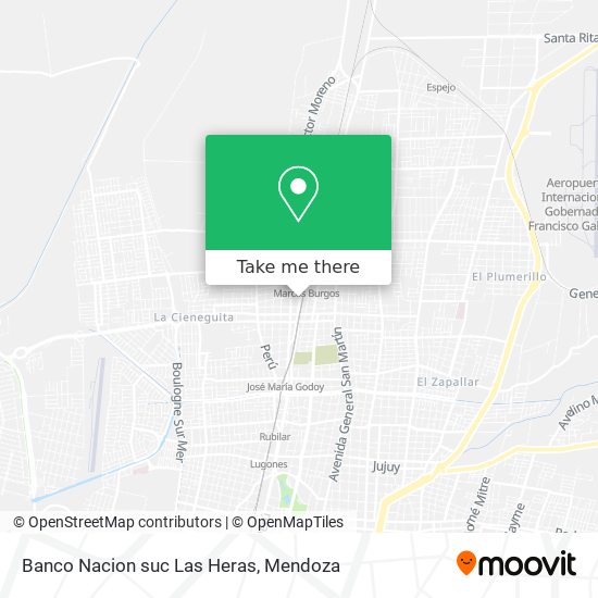 Banco Nacion suc Las Heras map