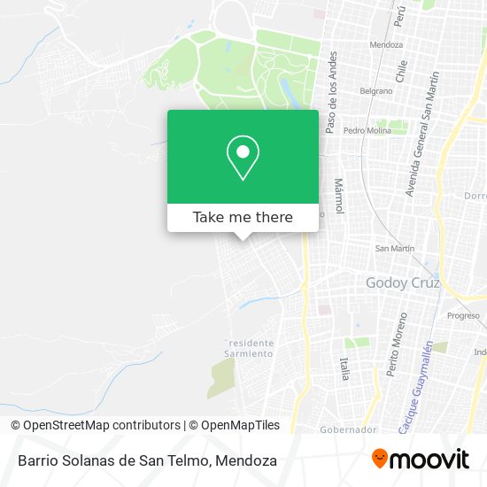 Barrio Solanas de San Telmo map