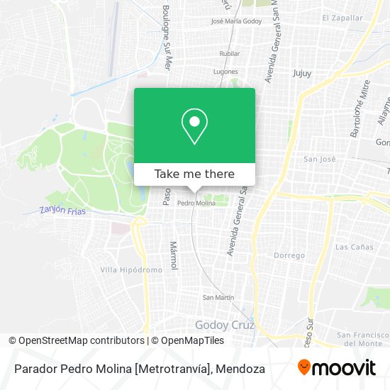 Parador Pedro Molina [Metrotranvía] map