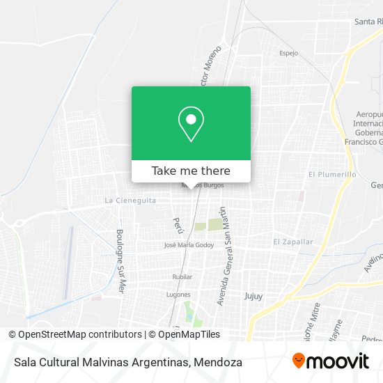 Sala Cultural Malvinas Argentinas map