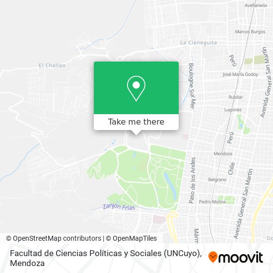 Facultad de Ciencias Políticas y Sociales (UNCuyo) map
