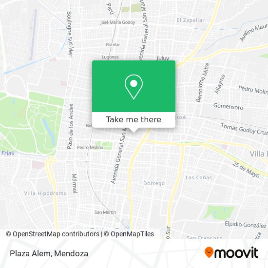 Mapa de Plaza Alem