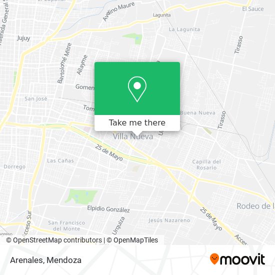 Arenales map