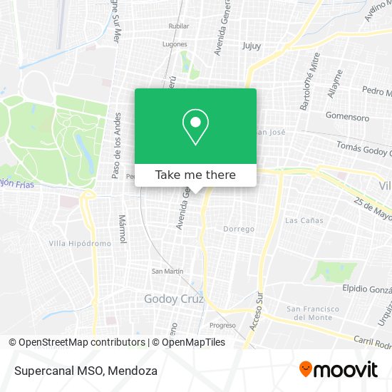 Mapa de Supercanal MSO