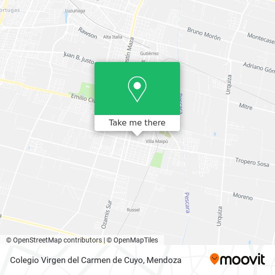 Colegio Virgen del Carmen de Cuyo map