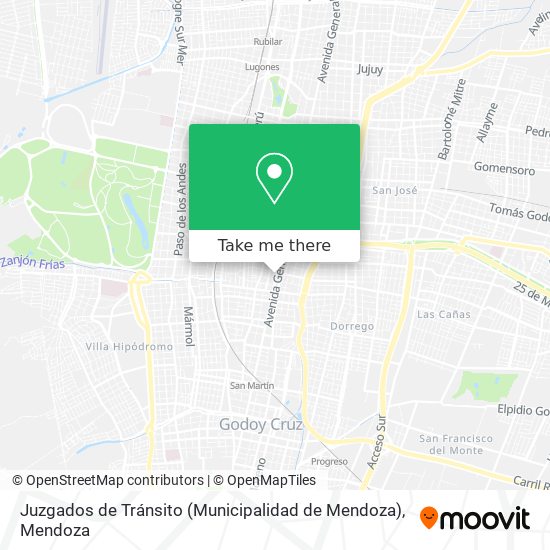 Juzgados de Tránsito  (Municipalidad de Mendoza) map