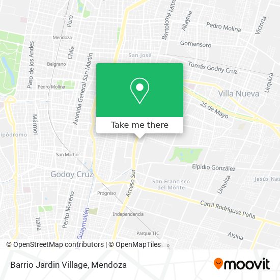 Mapa de Barrio Jardin Village