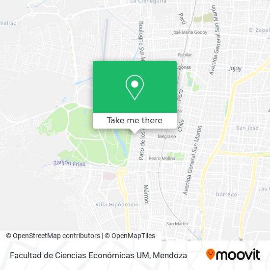 Mapa de Facultad de Ciencias Económicas UM