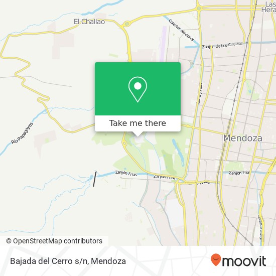 Mapa de Bajada del Cerro s/n