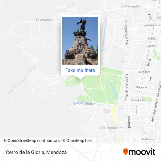 Mapa de Cerro de la Gloria