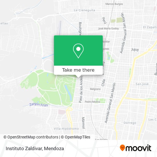 Instituto Zaldivar map