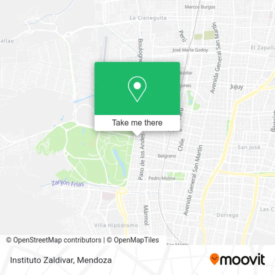 Instituto Zaldivar map