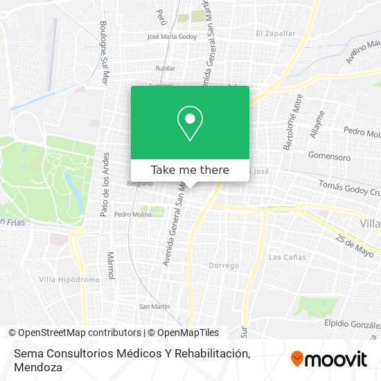 Sema Consultorios Médicos Y Rehabilitación map