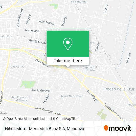 Mapa de Nihuil Motor Mercedes Benz S.A