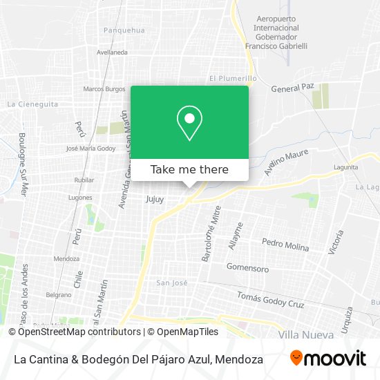 Mapa de La Cantina & Bodegón Del Pájaro Azul